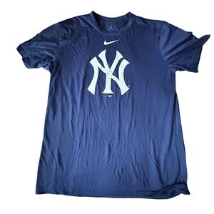 Nike Dri-FIT Men's M New York Yankees Baseball T-Shirt Navy Blue